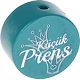 Motivperle "küçük Prens" (Türkisch) : türkis