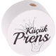 Motivperle "küçük Prens" (Türkisch) : weiß - schwarz