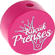 Motivperle "küçük Prenses" (Türkisch) : dunkelpink