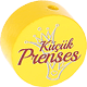 Motivperle "küçük Prenses" (Türkisch) : gelb