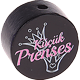 Motivperle "küçük Prenses" (Türkisch) : schwarz