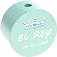 Motivperle "el rey de la casa" : mint