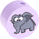 Motivperle Zootiere "Elefant" : flieder