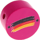 Motivperle Flagge Deutschland : dunkelpink