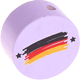 Motivperle Flagge Deutschland : flieder