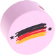 Motivperle Flagge Deutschland : rosa