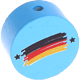 Motivperle Flagge Deutschland : skyblau