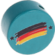 Motivperle Flagge Deutschland : türkis