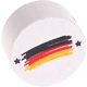 Motivperle Flagge Deutschland : weiß