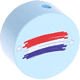 Motivperle Flagge Niederlande : babyblau