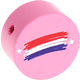 Motivperle Flagge Niederlande : babyrosa