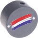 Motivperle Flagge Niederlande : grau