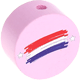 Motivperle Flagge Niederlande : rosa