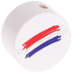 Motivperle Flagge Niederlande : weiß