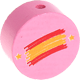 Motivperle Flagge Spanien : babyrosa