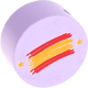 Motivperle Flagge Spanien : flieder