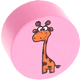 Motivperle Zootiere "Giraffe" : babyrosa