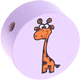 Motivperle Zootiere "Giraffe" : flieder