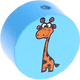 Motivperle Zootiere "Giraffe" : skyblau