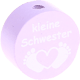 Motivperle "Kleine Schwester" : flieder