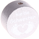 Motivperle "Kleine Schwester" : silber