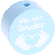 Motivperle "Kleiner Bruder" : babyblau