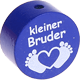 Motivperle "Kleiner Bruder" : dunkelblau