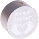 Motivperle "Kleiner Bruder" : silber
