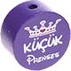 Motivperle "küçük Prenses" : blaulila