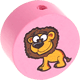 Motivperle Zootiere "Löwe" : babyrosa