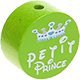 Motivperle "petit prince" : gelbgrün