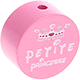 Motivperle "petite princesse" : babyrosa