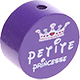 Motivperle "petite princesse" : blaulila