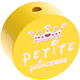 Motivperle "petite princesse" : gelb