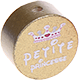 Motivperle "petite princesse" : gold