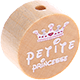 Motivperle "petite princesse" : natur