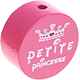 Motivperle "petite princesse" : pink