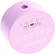 Motivperle "petite princesse" : rosa