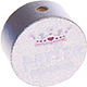 Motivperle "petite princesse" : silber