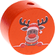 Motivperle Rentier : orange