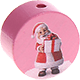 Motivperle Weihnachtsmann : babyrosa