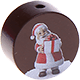 Motivperle Weihnachtsmann : braun