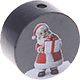 Motivperle Weihnachtsmann : grau