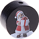 Motivperle Weihnachtsmann : schwarz