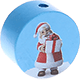 Motivperle Weihnachtsmann : skyblau