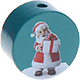 Motivperle Weihnachtsmann : türkis