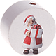 Motivperle Weihnachtsmann : weiß