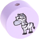 Motivperle Zootiere "Zebra" : flieder