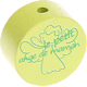 Motivperle "le petit ange de maman" (Französisch) : lemon