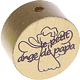 Motivperle "le petit ange de papa" (Französisch) : gold